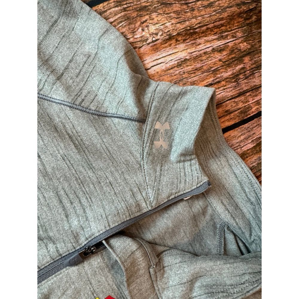 Under Armour gray Maryland 1/4 zip pullover M - Picture 5 of 8